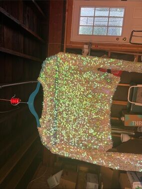 Opalescent  crop top sz S.